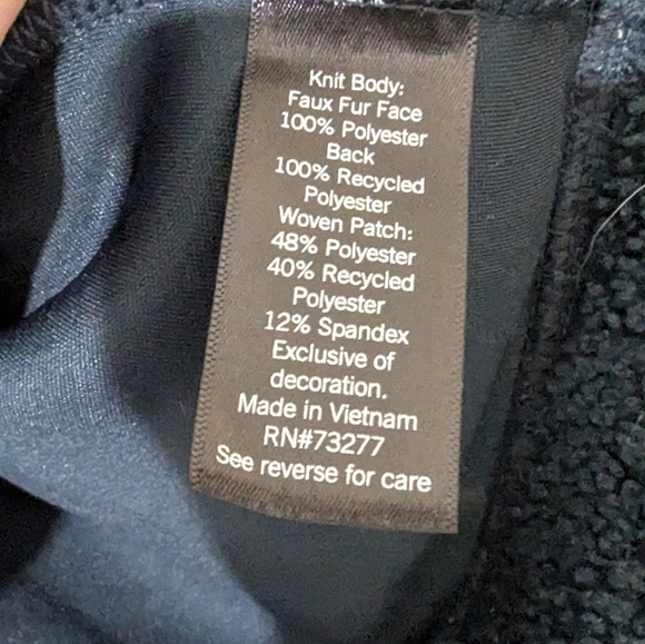 FLX Fleece Snap Up Jacket Activewear Size Large Dark Teal Green B - Picture 6 of 7